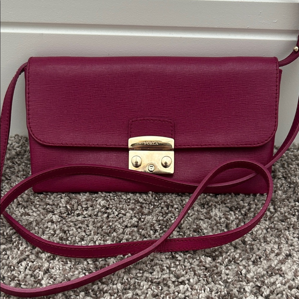 Furla Fuchsia Crossbody Bag